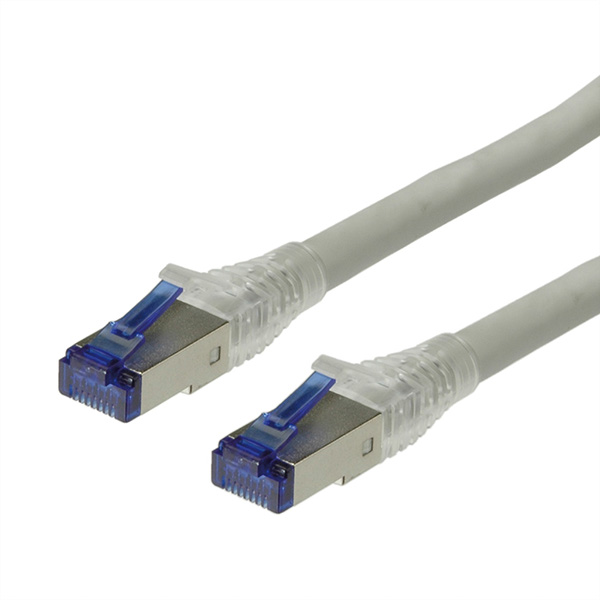 Câble de raccordement S/FTP (PiMF) cat. 6a, solide, LSOH, gris 20 m