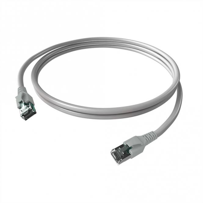 EasyLan FlexBoot Patchkabel Kat.6A, S/FTP, grau, 7,5m 