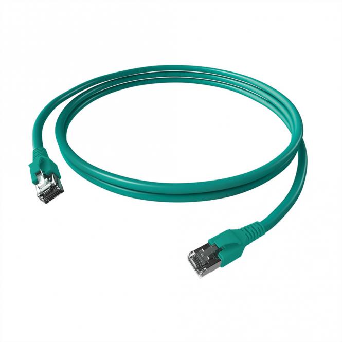 EasyLan FlexBoot Patchkabel Kat.6A, S/FTP, türkis, 2m 