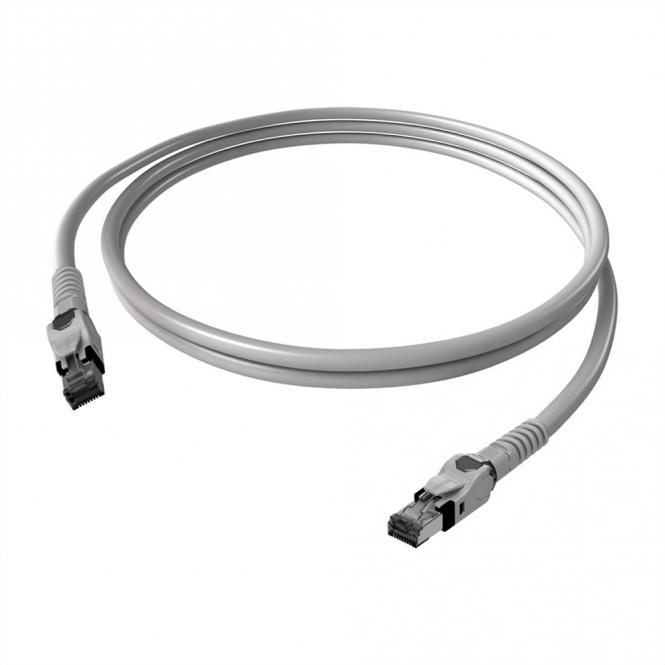 EasyLan VarioBoot Patchkabel Kat.6A, S/FTP, grau, 3m 