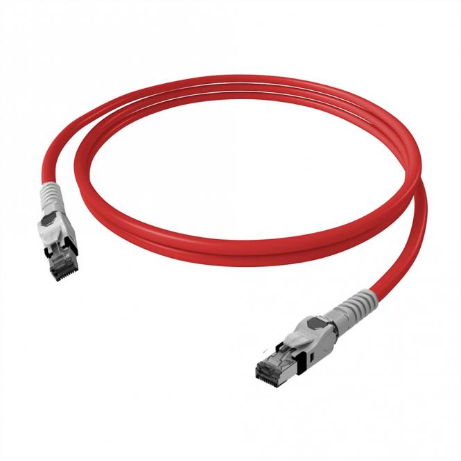 EasyLan VarioBoot Patchkabel Kat.6A, S/FTP, rot, 1m 