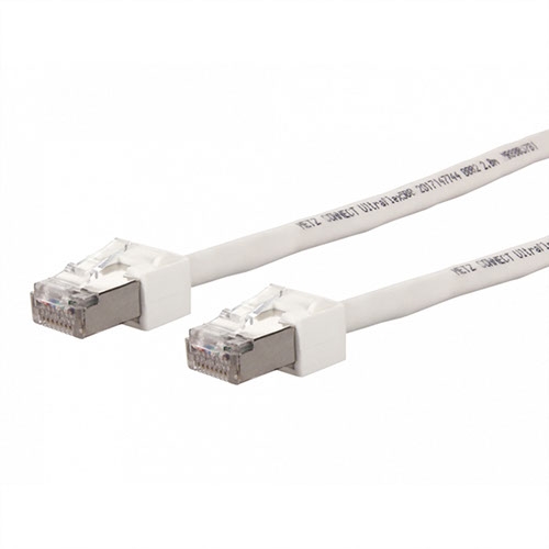 Patchkabel Kat. 6 (Class E) S/FTP, Ultraflex500 VoIP AWG 26, LSOH, weiß 