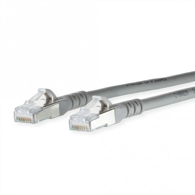 Patchkabel Cat.6A AWG 26, LSOH, grau, 0,5m 