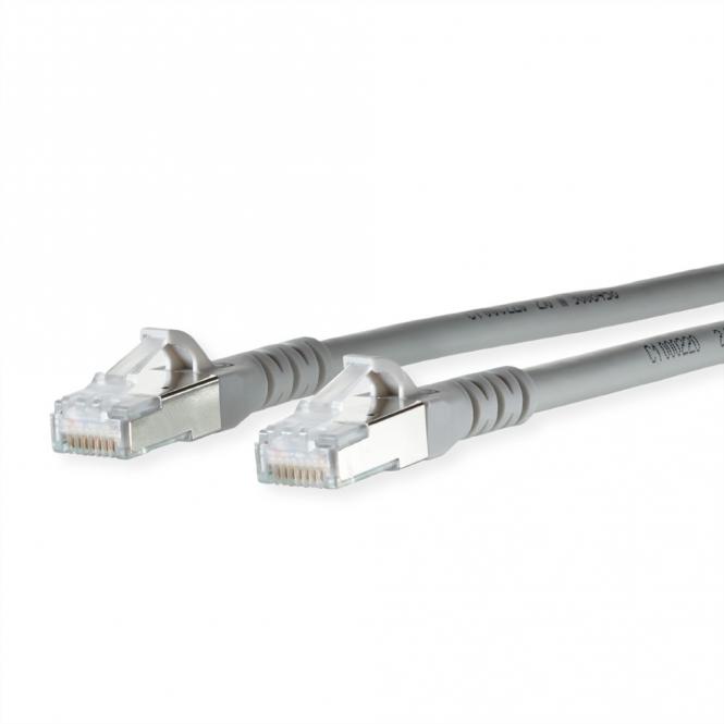 Patchkabel Cat.6A AWG 26, LSOH, grau, 4m 