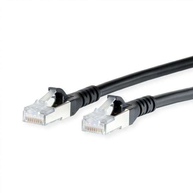 Patchkabel Cat.6A AWG 26, LSOH, schwarz, 25m 