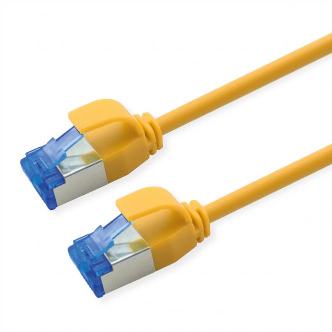 Patchkabel Cat.6A (Class EA) S/FTP (PiMF), LSOH, PoE, gelb, 1m 