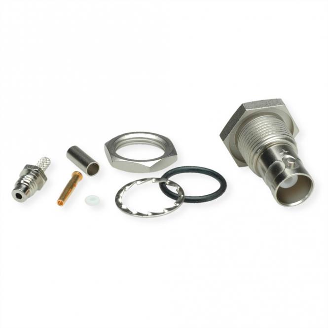 Prise encastrable pour câble BNC 50 ohms, pour RG-316/U crimp 