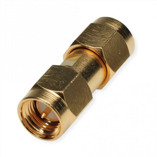 SMA-Verbinder, Stecker/ Stecker, vergoldet 