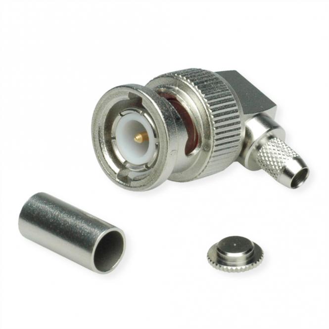 Connecteur BNC coudé 50 Ohm pour RG-58C/U 