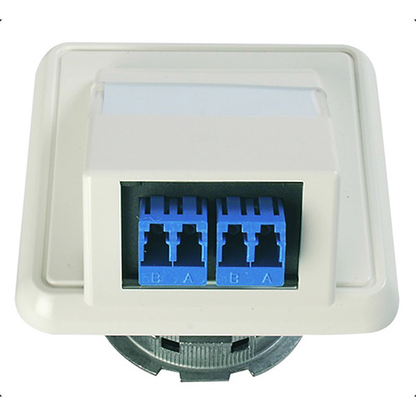 TELEGÄRTNER Embase pour fibre optique 2xLC Duplex, (A+C) 