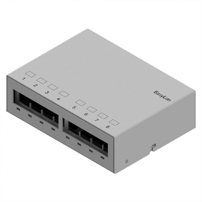 Panneau de soubassement preLink / fixLink, 8x Keystone, RAL7035 