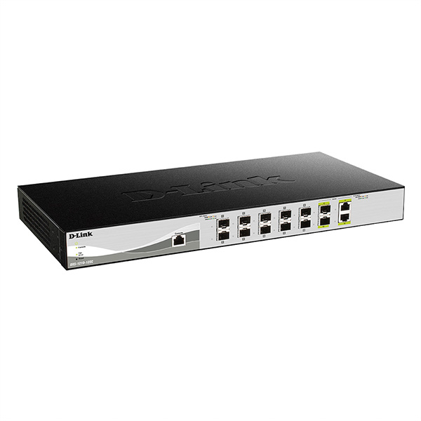 12-Port Smart Managed 10G SFP+ Switch, 2x Combo 