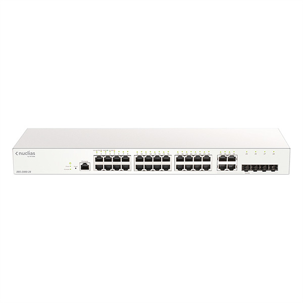 28-Port Nuclias Gigabit Switch, Cloud Managed Layer2 