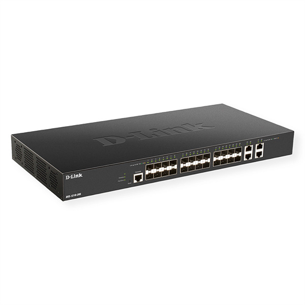 DXS-1210-28S, 28-Port Smart Managed Switch, 24x 10G SFP+, 4x 10G 