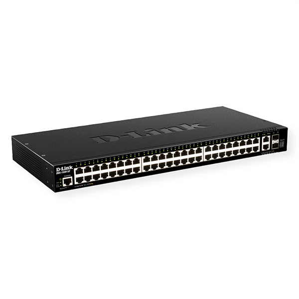DGS-1520-52, 52-Port Smart Switch, 48x GE, 2x 10GE, 2x SFP+ 