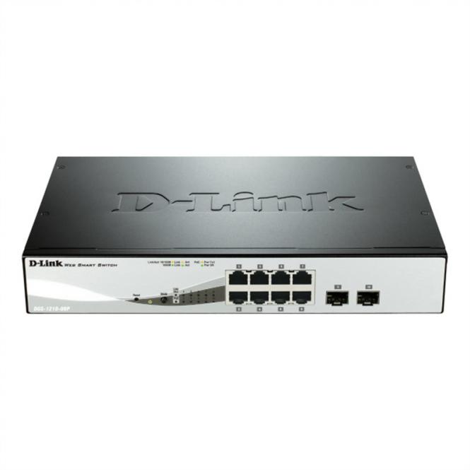 DGS-1210-08P Commutateur PoE Smart Gigabit 8 ports Web 
