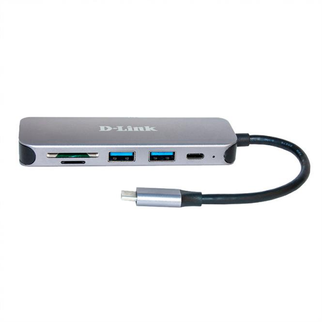 DUB-2325 Hub USB-C 5 en 1 avec lecteur de cartes 
