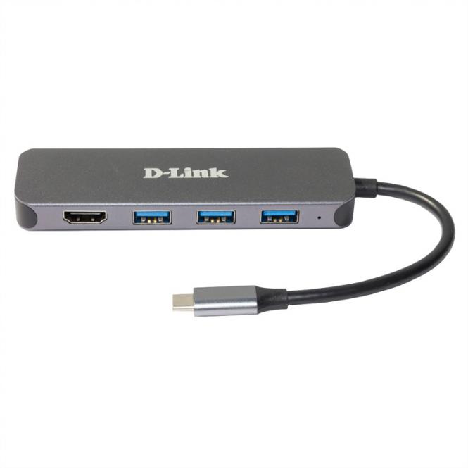 DUB-2333 Hub USB-C 5 en 1 avec HDMI/alimentation 