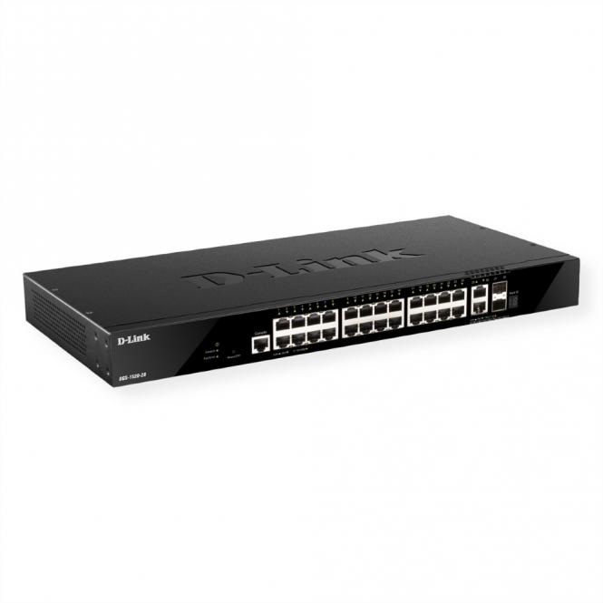 DGS-1520-28/E Commutateur Gigabit empilable intelligent à gestion 28 ports 4x 10G 