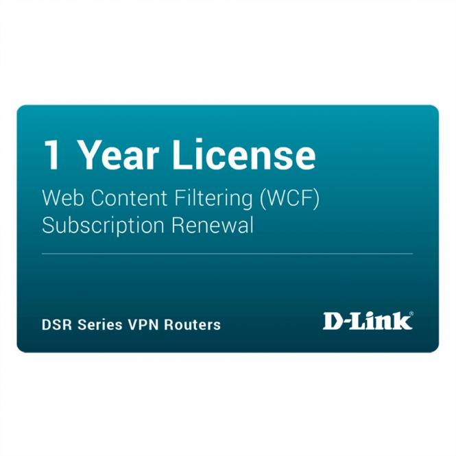 DSR-250-WCF-12-LIC Licence, Filtrage dynamique du contenu Web 12 mois 
