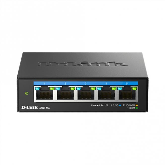 DMS-105/E 5-Port Switch, Multi-Gigabit Unmanaged 