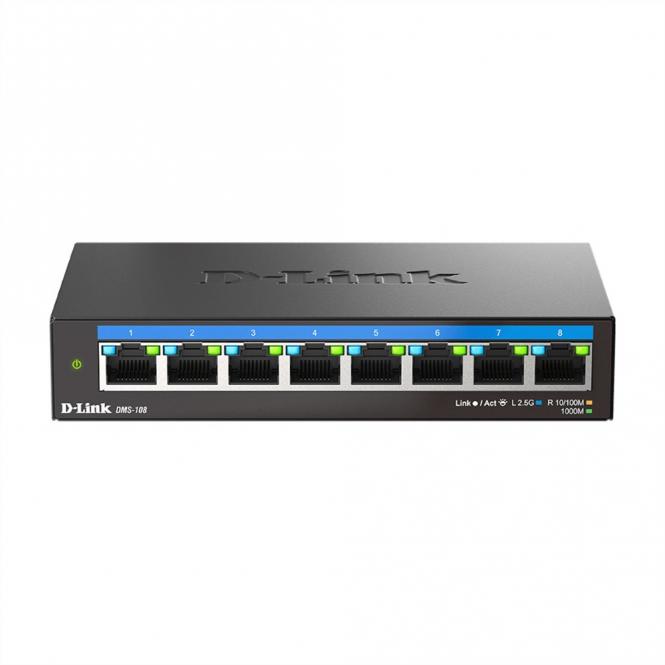 Commutateur DMS-108/E à 8 ports, multi-gigabit non géré 