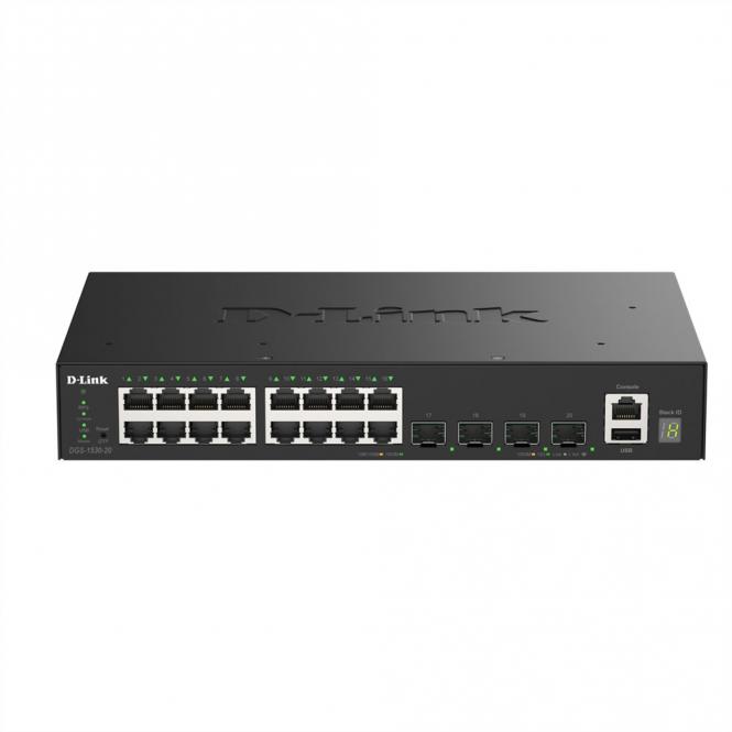 DGS-1530-20/E 20-Port Switch Smart Managed Gigabit Stack 2x 10G 
