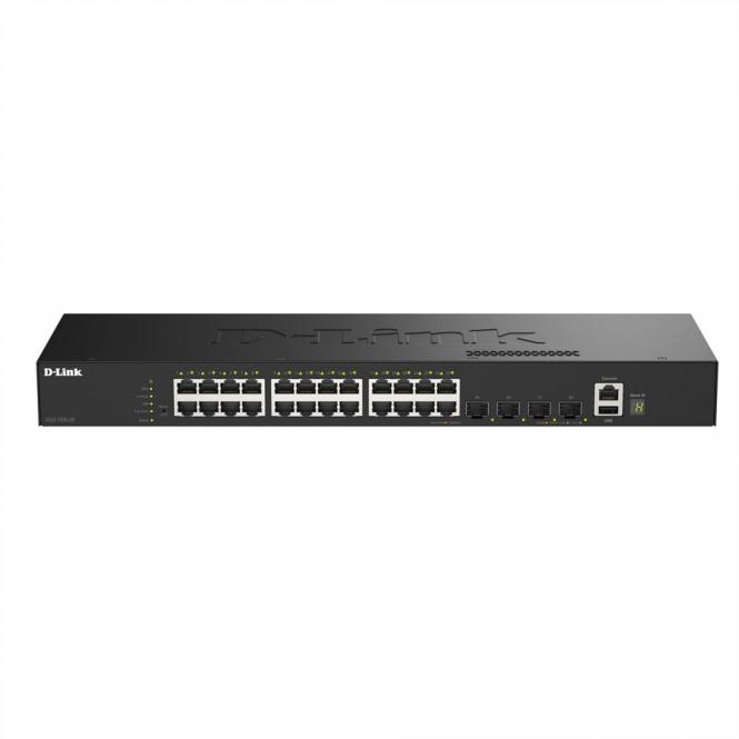 Commutateur DGS-1530-28/E à 28 ports, gestion intelligente, Gigabit Stack 4x 10G 