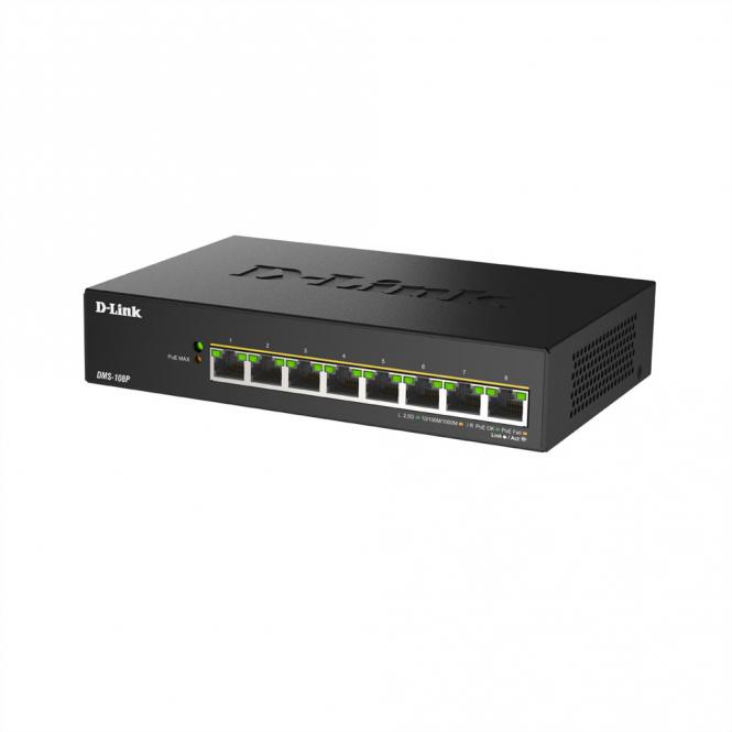 Commutateur DMS-108P/E à 8 ports Multi-Gigabit PoE non géré 