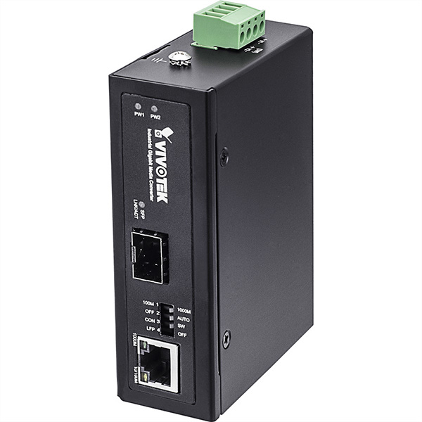 AW-IHS-0203 Convertisseur de média industriel Gigabit Ethernet, jusqu'à -40°C 