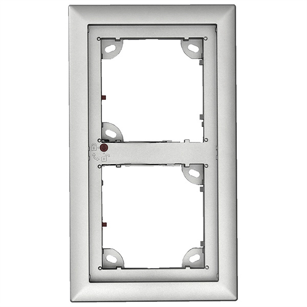 2-fach Rahmen, silber 