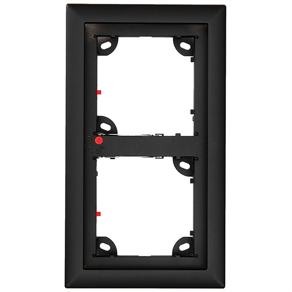 2-fach Rahmen, schwarz 