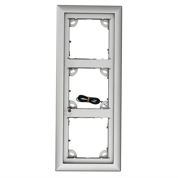 3-fach Rahmen, silber 