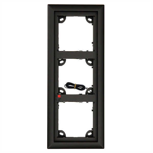 3-fach Rahmen, schwarz 