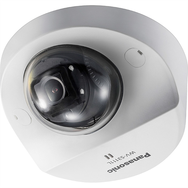 i-PRO WV-S3511L HD Caméra IP mobile, mini dôme IP66, IK10, H.265, 2,8mm, LED IR 