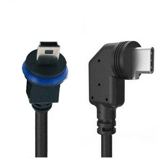 7 Câble MiniUSB-C à MiniUSB, coudé, 5m (pour RS232 Box) 