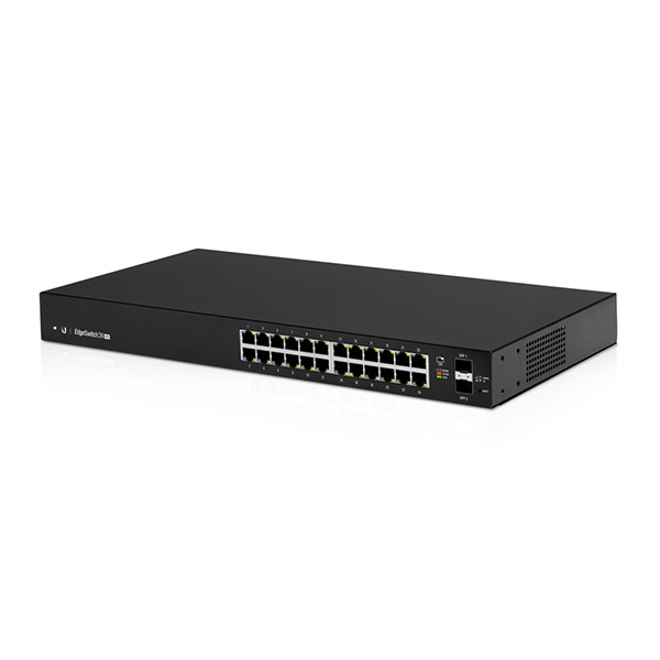 24-Port EdgeSwitch, 2x Gigabit SFP Ports, Rackmount, L2/L3 