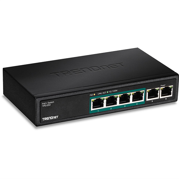 TPE-S50, 5-Port 10/100 MBit PoE Switch 