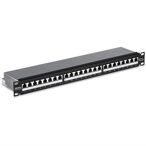 24-Port Patch Panel, Kat. 6a 