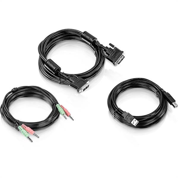 TK-CD15 KVM Kabel Kit 4,5m DVI-I USB Audio 