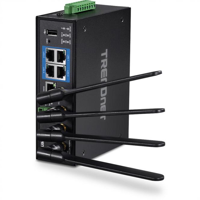 TI-W100 Industrial Router, Wireless AC1200 