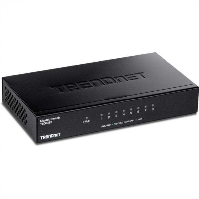 TEG-S83, commutateur de bureau 8 ports Gigabit 