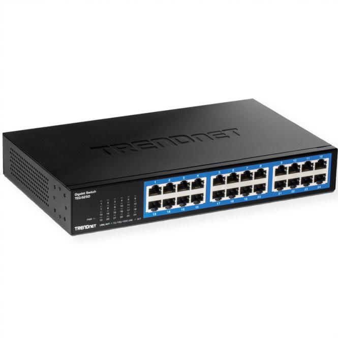 TEG-S25D, commutateur Gigabit de bureau 24 ports 