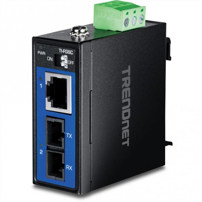 TI-FGSC Industrial Medienkonverter 1000BASE-LX Multi-Mode SC 1km 