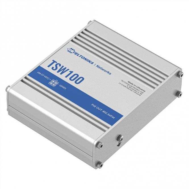 TSW100 Switch industriel non-géré PoE+ Gigabit 