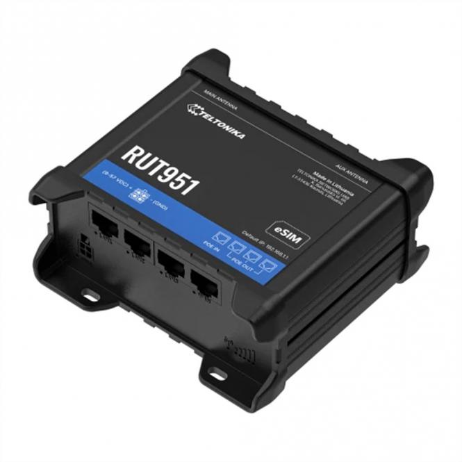 RUT951 LTE/4G Industrie Router PoE, ohne Netzteil, RUT951B10J00 