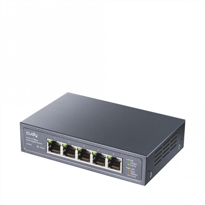 HS105 Switch 5 ports 2.5G métal 