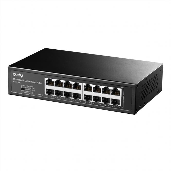 GS1016E 16-Port Gigabit Switch Light Managed 