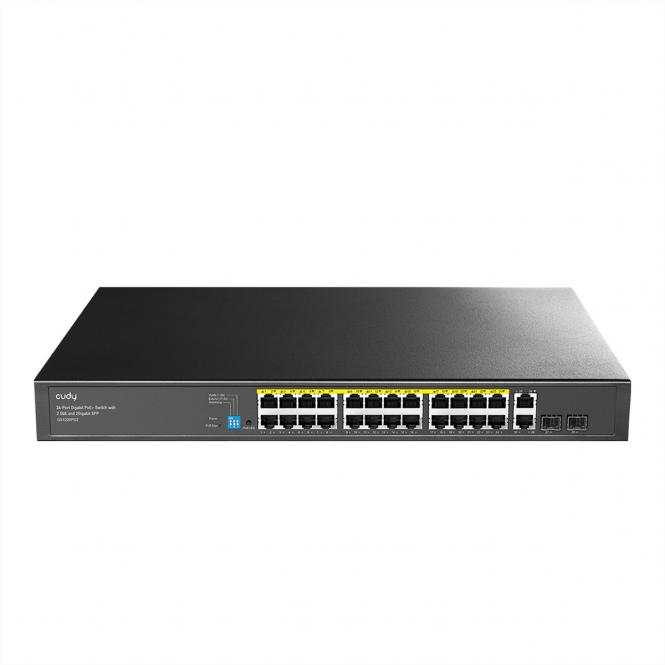 GS1026PS2 24-Port Gigabit Switch PoE+ mit 2 RJ45 Uplink and 2 SFP 300W 