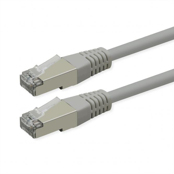 Patchkabel Cat.6 (Class E), PoE, S/FTP (PiMF), grau, 1,5m 